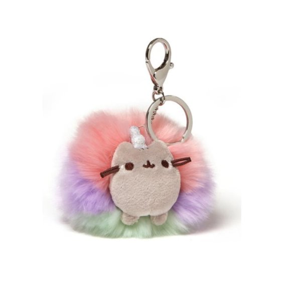 GUND Push Stuffed Animal Key Chain Clip-On Backpack Back to School Stickers - Picture 2 of 6